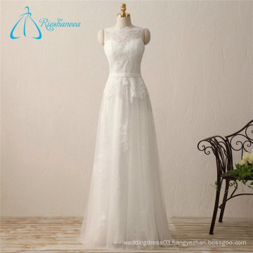 A-Line Lace Appliques Wedding Dress Princess Style